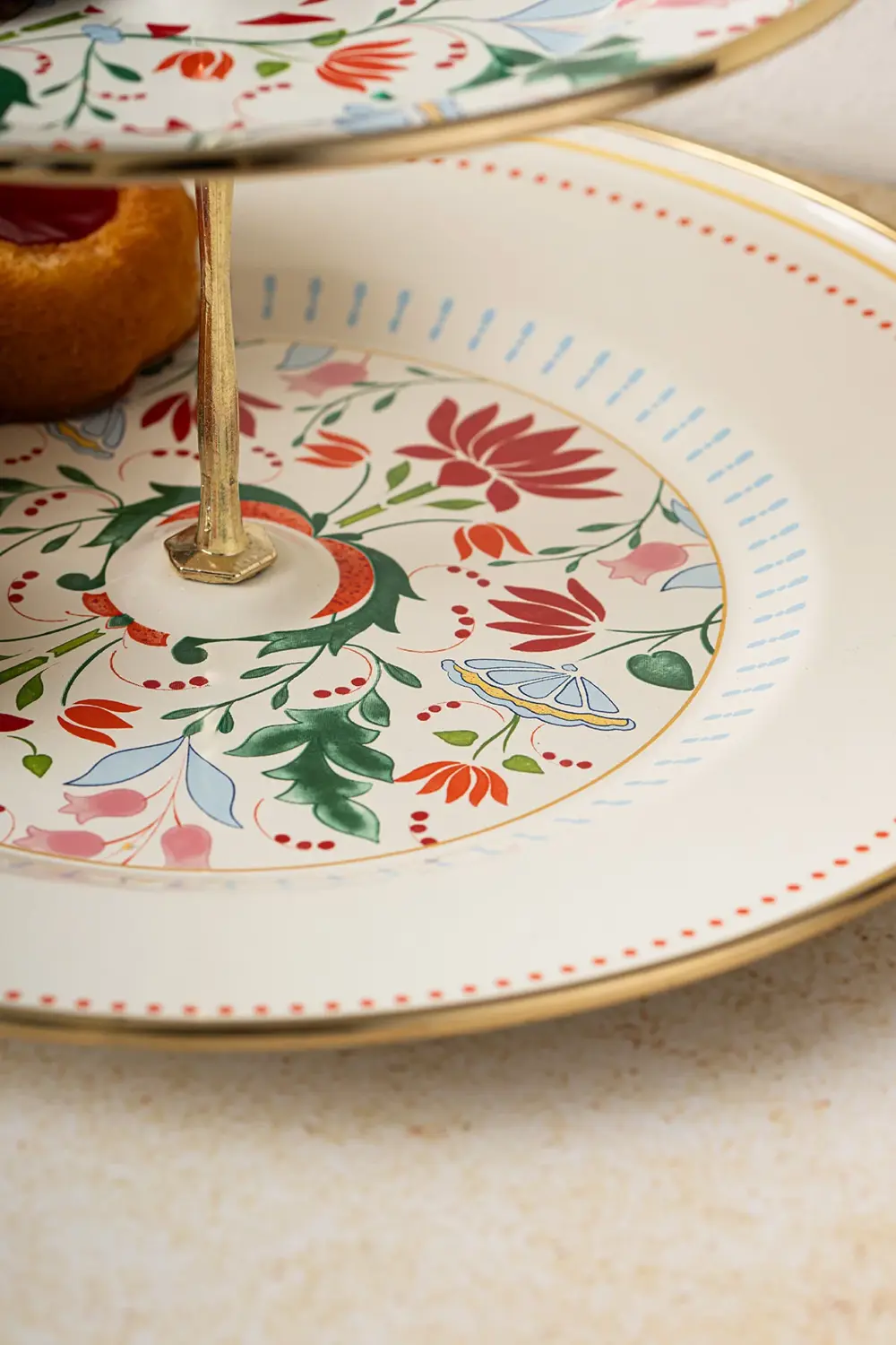 Nar Emaye Katlı Kurabiyelik 21X29 cm