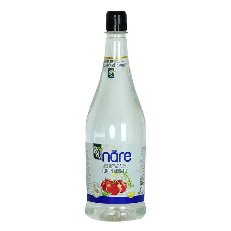 Nare Beyaz Sirke Limon Aromalı 1000 ML - Doğal Rengidir Rendirici İçermez
