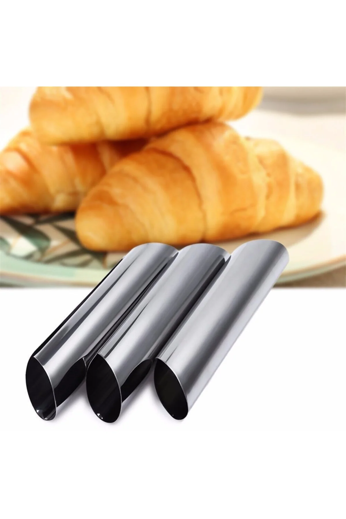 Narkalıp 6 Adet Cannolli Tatlı Kalıbı Çelik Cannolli Pişirme Kalı