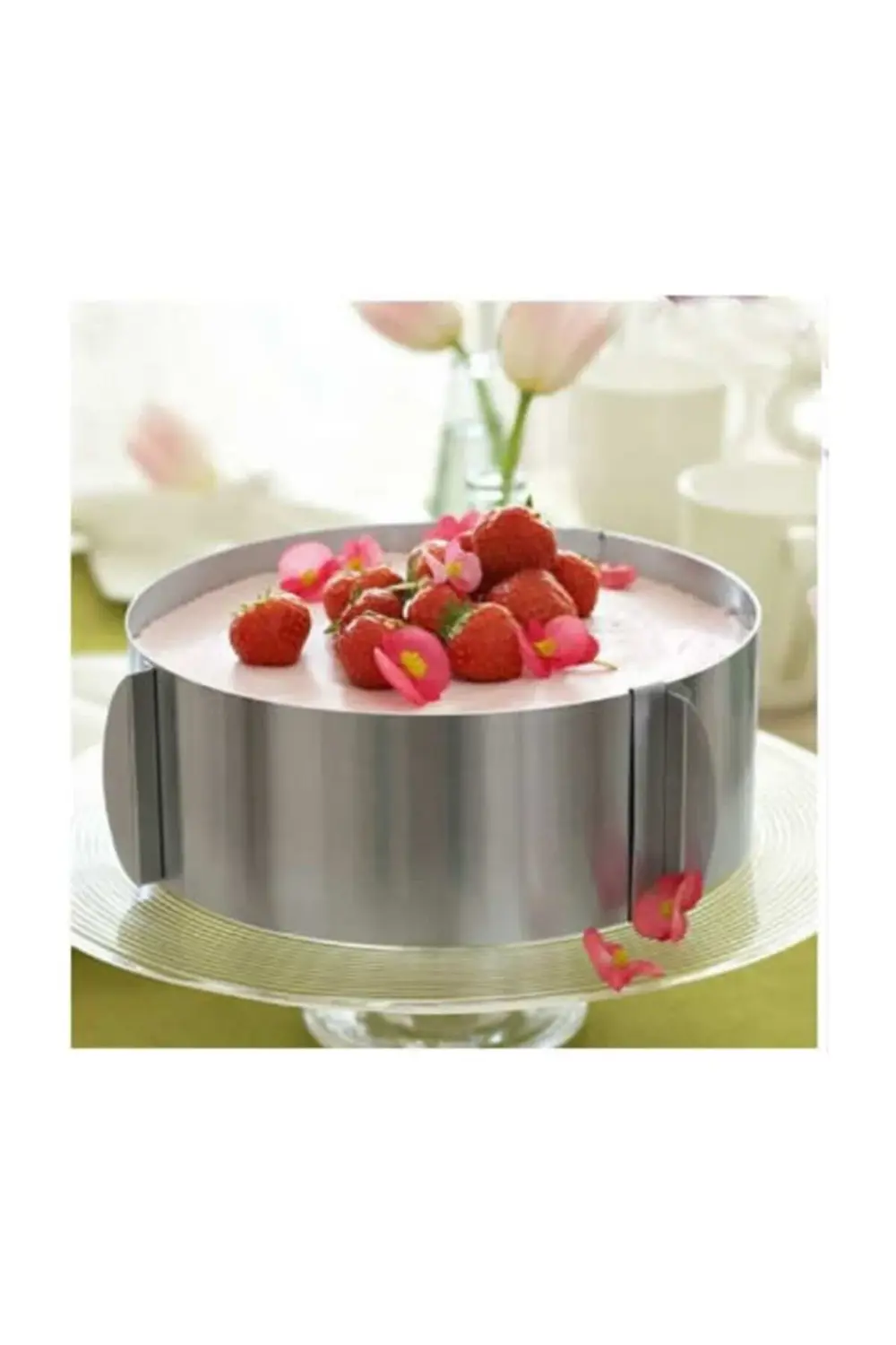 Nar Kalıp Narkalıp Ayarlanabilir Yuvarlak Kek Kalıbı 16X30 Cm Derinlik 9Cm