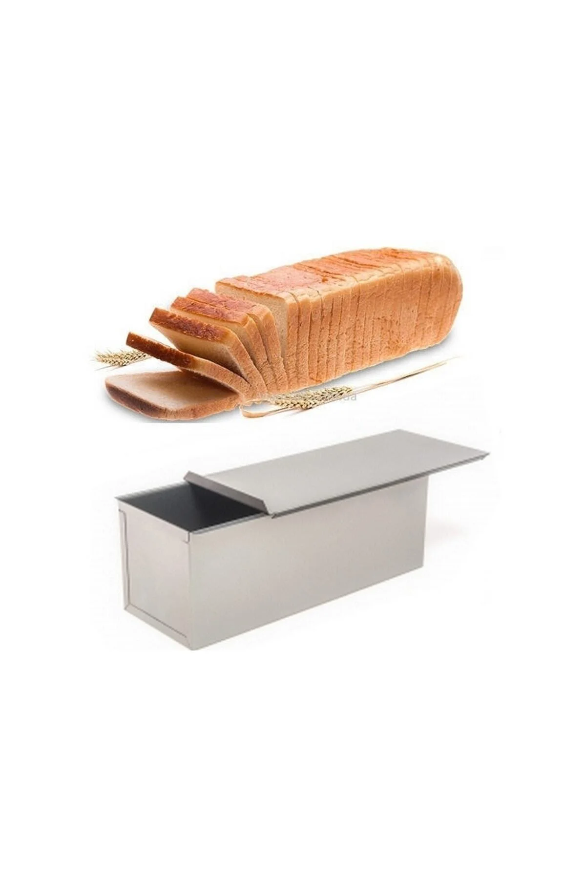Narkalıp Baton Tost & Ekmek Kalıbı Kapaklı (10X10X25 CM) Paslanma