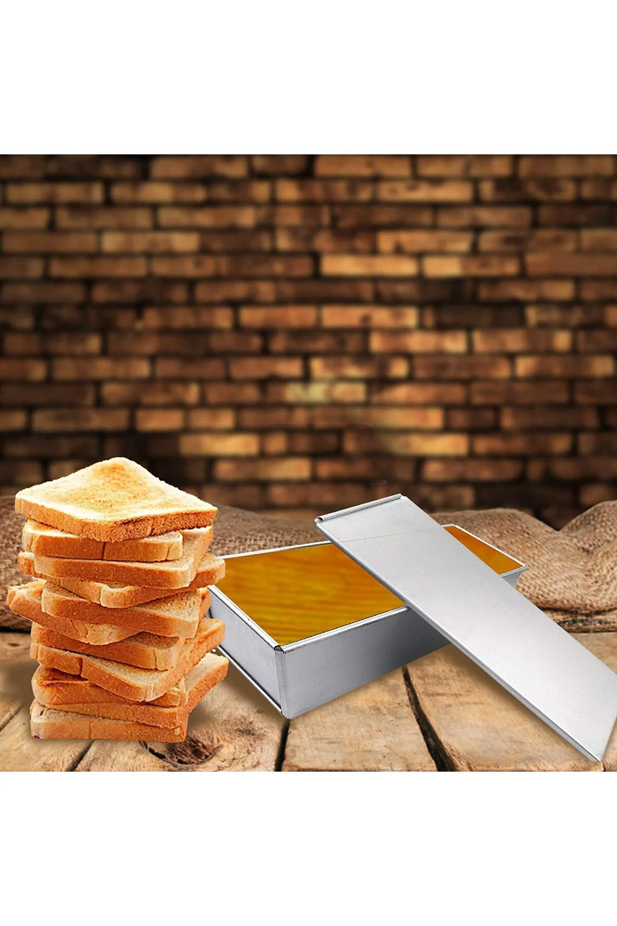 Narkalıp Baton Tost & Ekmek Kalıbı Kapaklı (10X10X20 CM) Paslanma