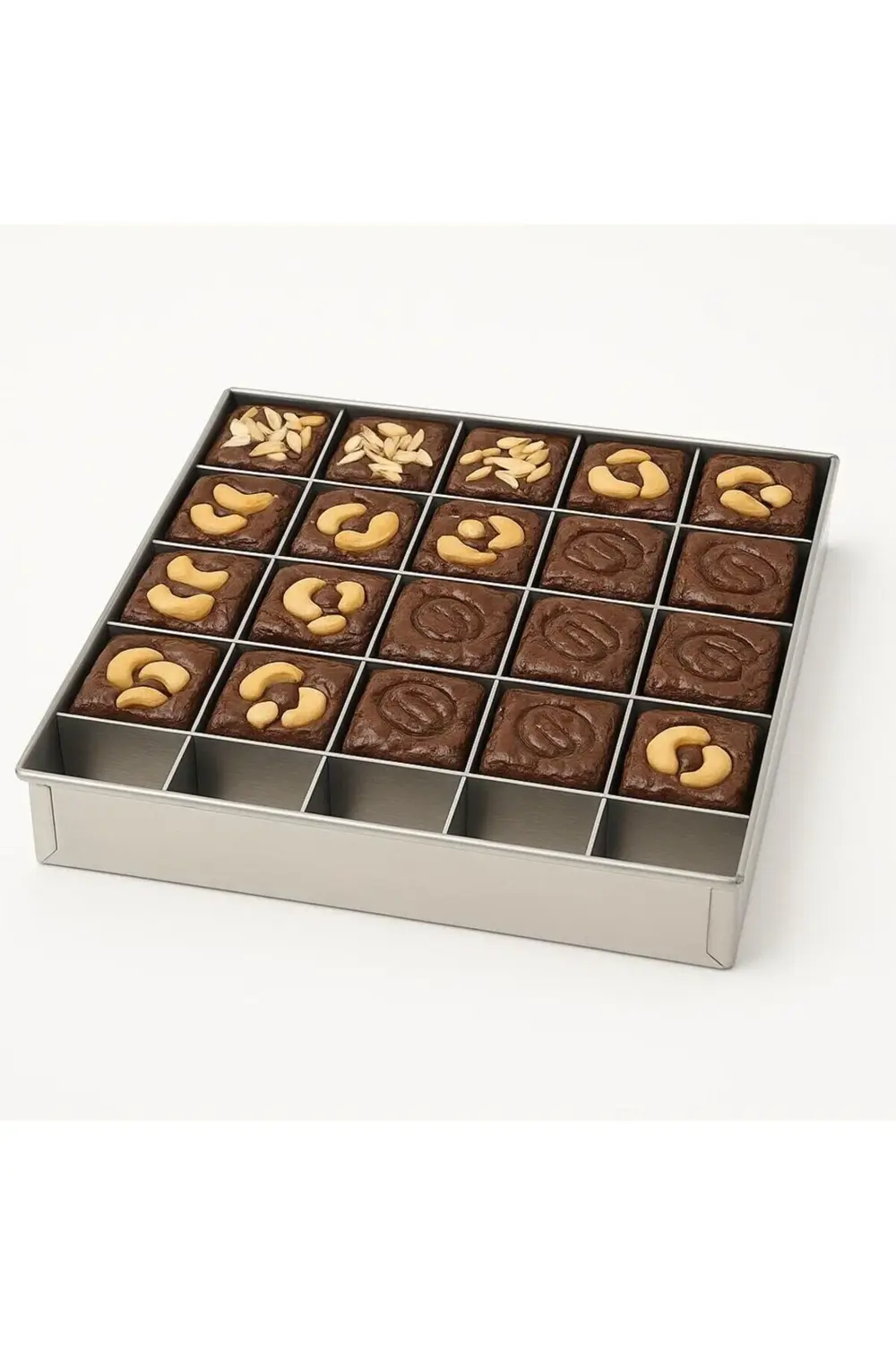 Narkalıp Brownie Kek Kalıbı Çap 25 X 25cm 49 Dilim