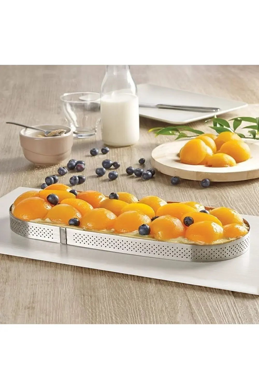 Nar Kalıp Narkalıp Delikli Oval Tart Kalıbı 11X30cm