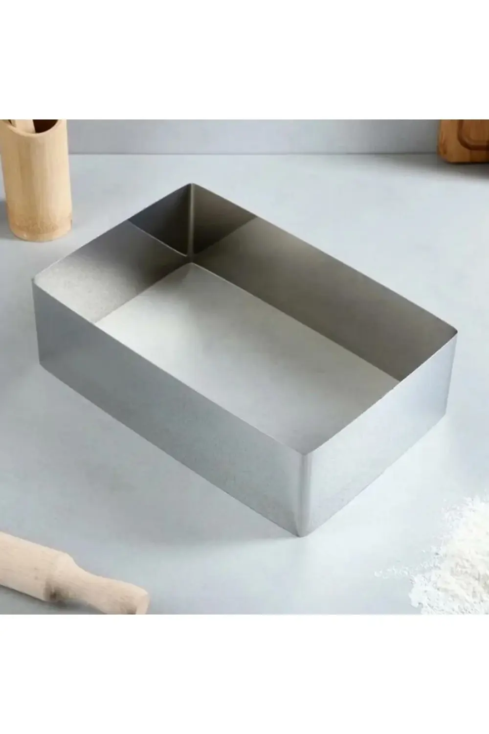 Nar Kalıp Narkalıp Dikdörtgen Kek Kalıbı En-18Cm Boy-28 Cm Derinlik 7Cm