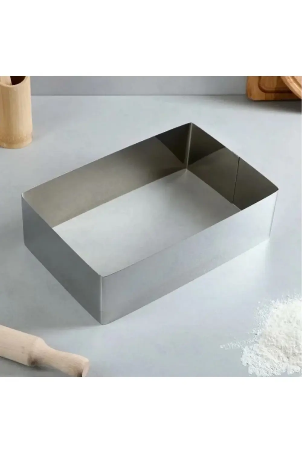 Nar Kalıp Narkalıp Dikdörtgen Kek Kalıbı En-18Cm Boy-28 Cm Derinlik 7Cm