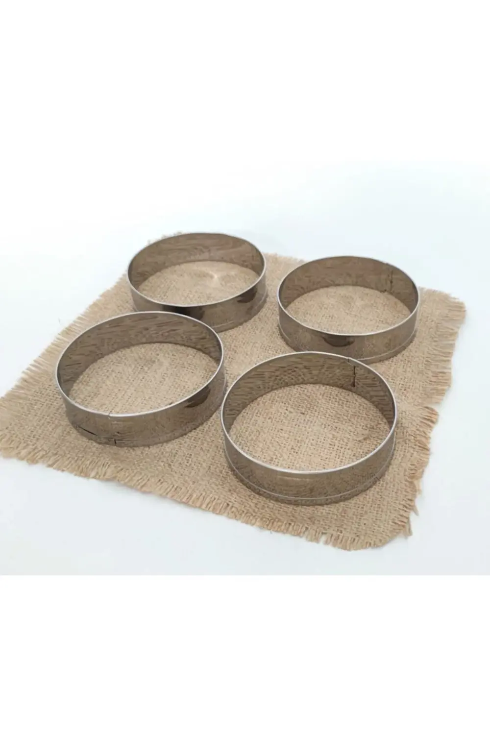 Nar Kalıp Narkalıp Hamburger Ekmeği Pişirme Kalıbı 4 Lü 10Cm