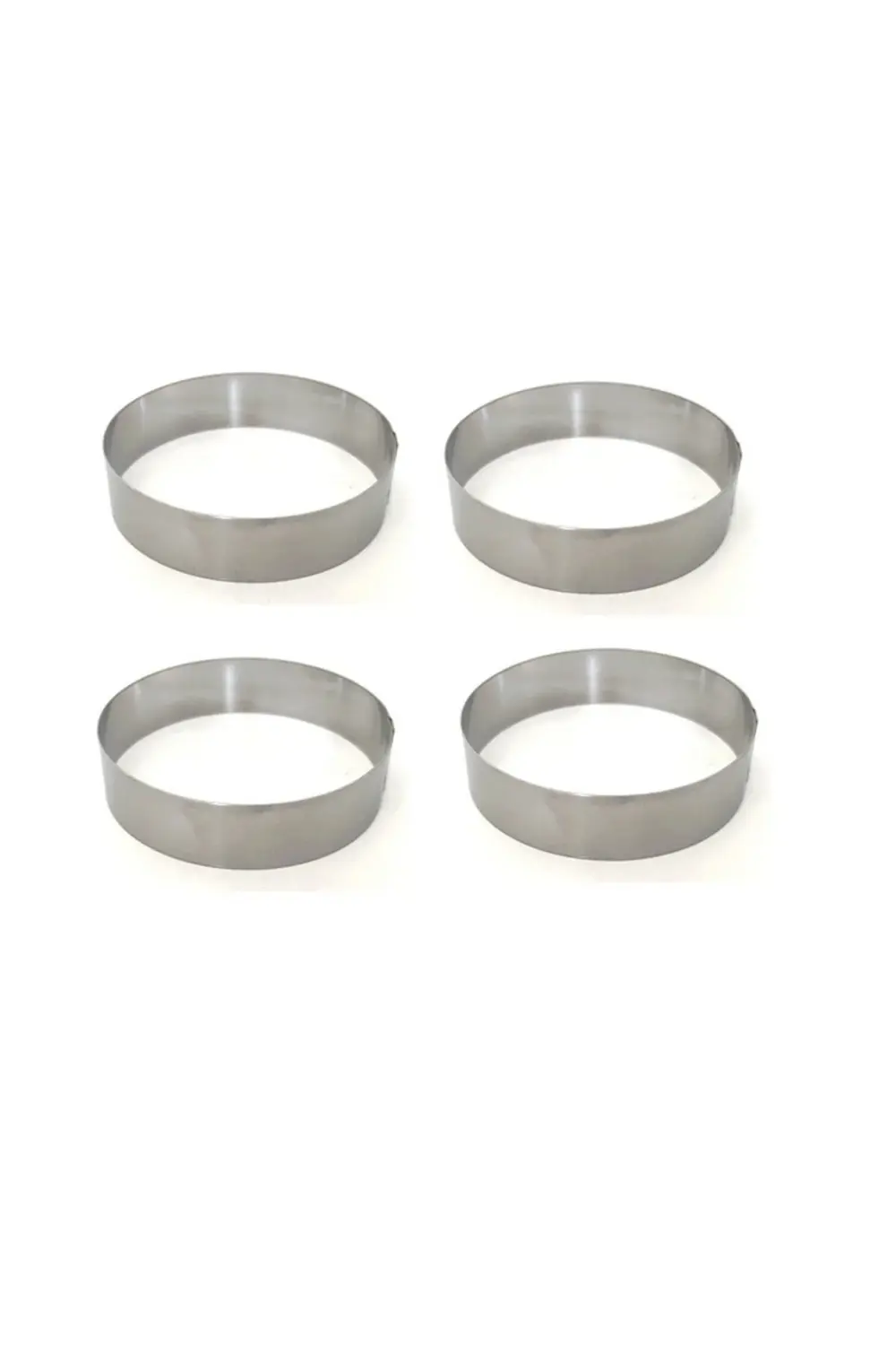 Nar Kalıp Narkalıp Hamburger Ekmeği Pişirme Kalıbı 4 Lü Çap 10 Cm Derinlik