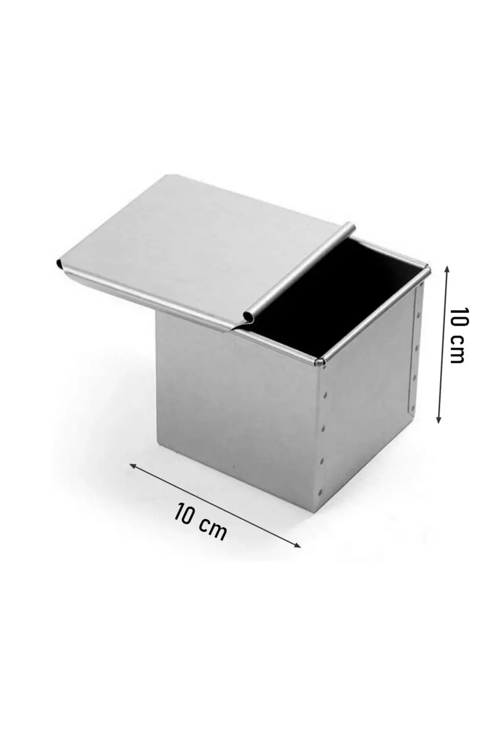 Nar Kalıp Narkalıp Kare Ekmek Pişirme Kalıbı Çap 10 Cm Derinlik 10 Cm