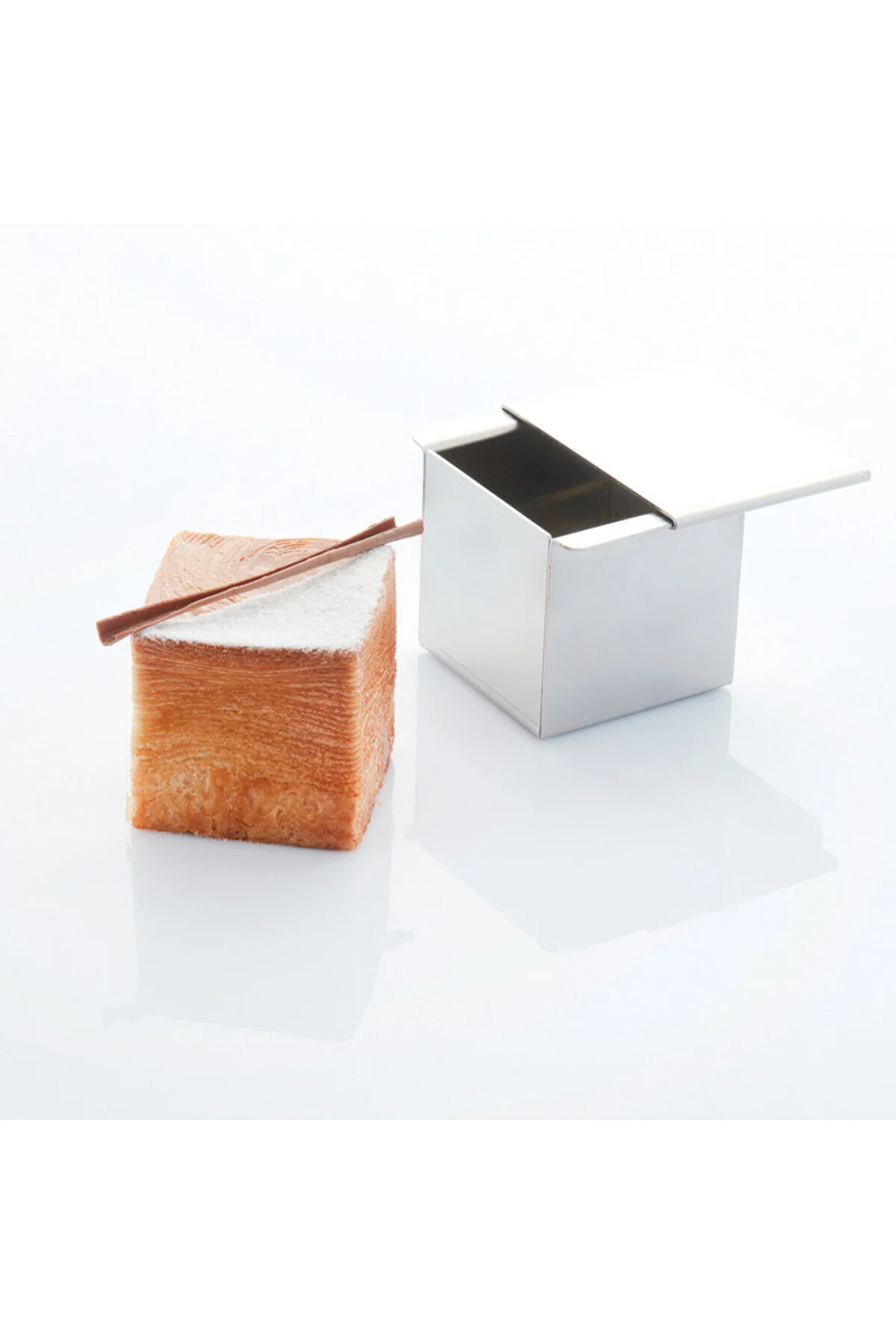 Narkalıp Kare Kapaklı Küp Kek Ve Krovosan Rpll Kalıbı 10x10cm