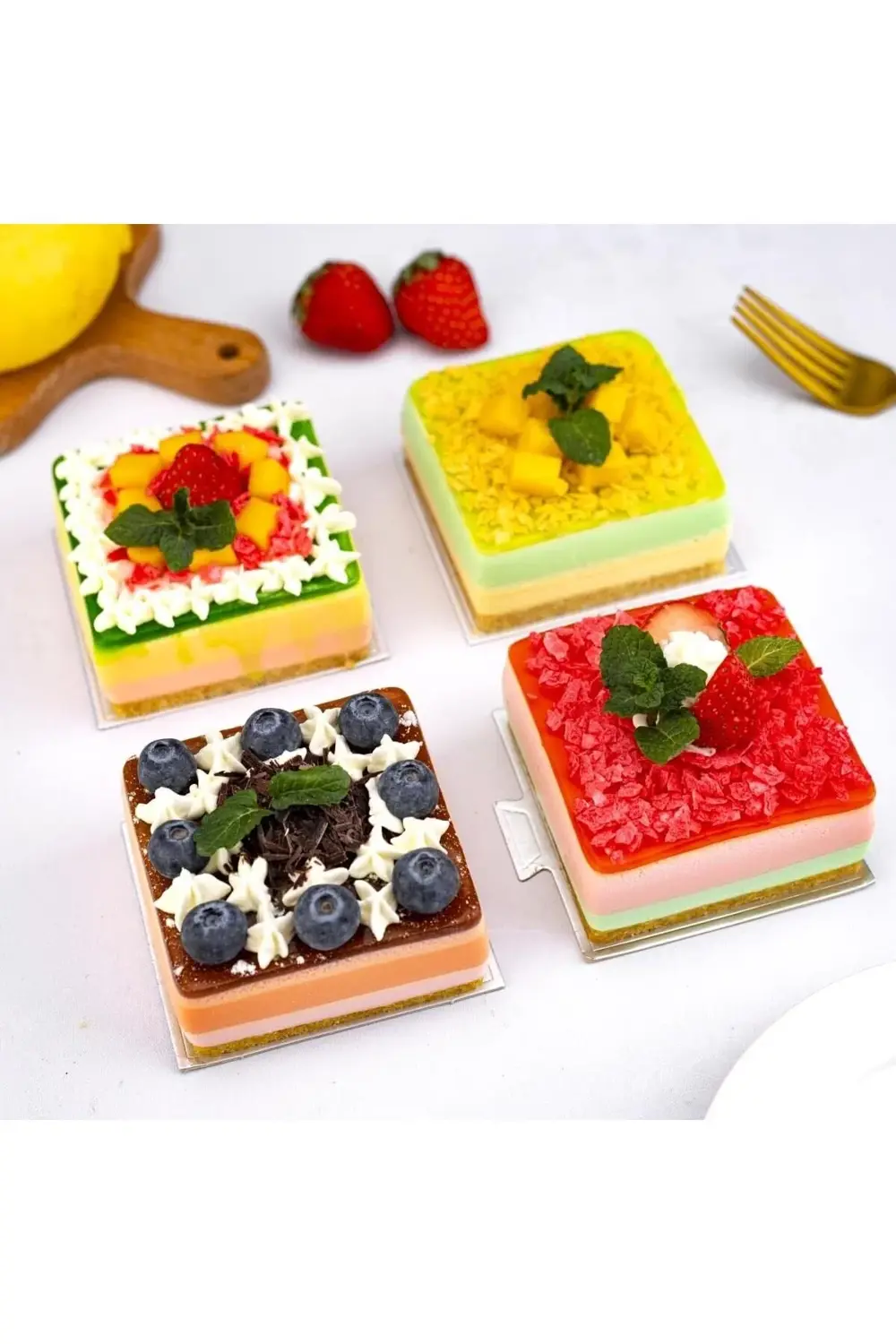 Nar Kalıp Narkalıp Kare Kek Pasta Kalıbı Çap 10 Cm Derinlik 10 Cm