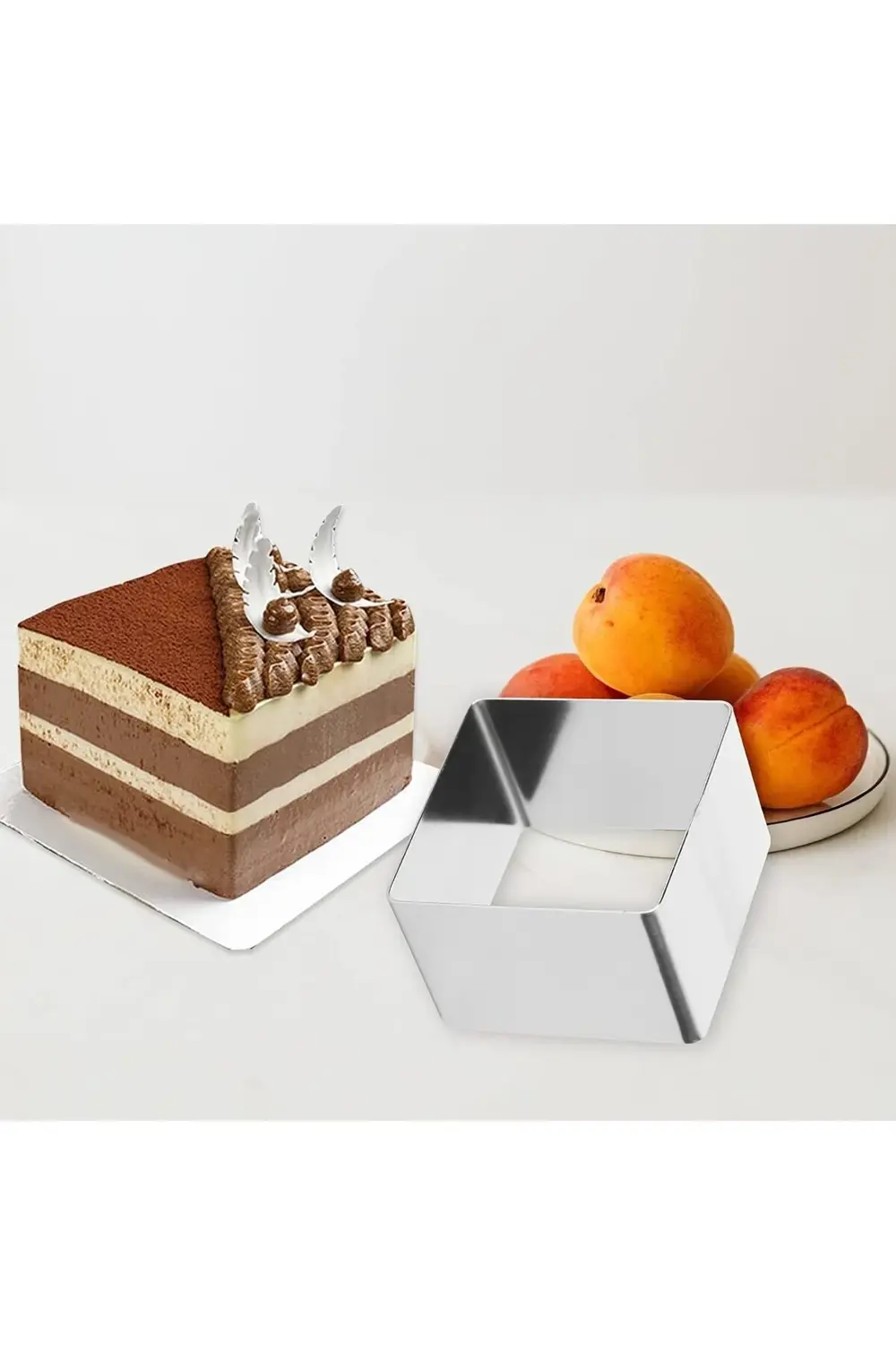 Nar Kalıp Narkalıp Kare Kek Pasta Kalıbı Çap 10 Cm Derinlik 10 Cm