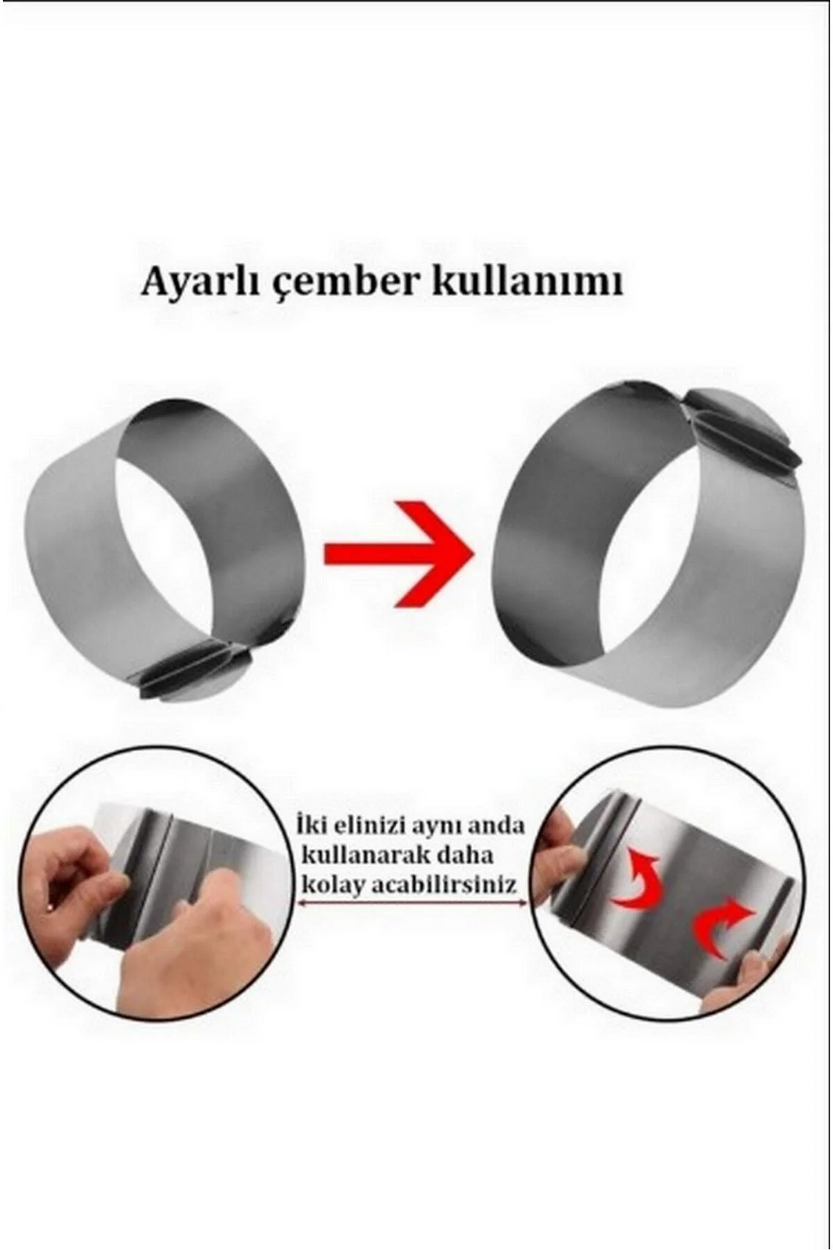 Narkalıp Kek Kalıbı Kare, Yuvarlak Ve Destere 3 Lü Set Derinlik 1