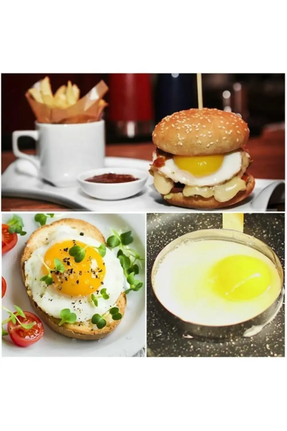 Nar Kalıp Narkalıp Omlet Ve Krep Pişirme Kalıbı 4 Lü En 8Cm