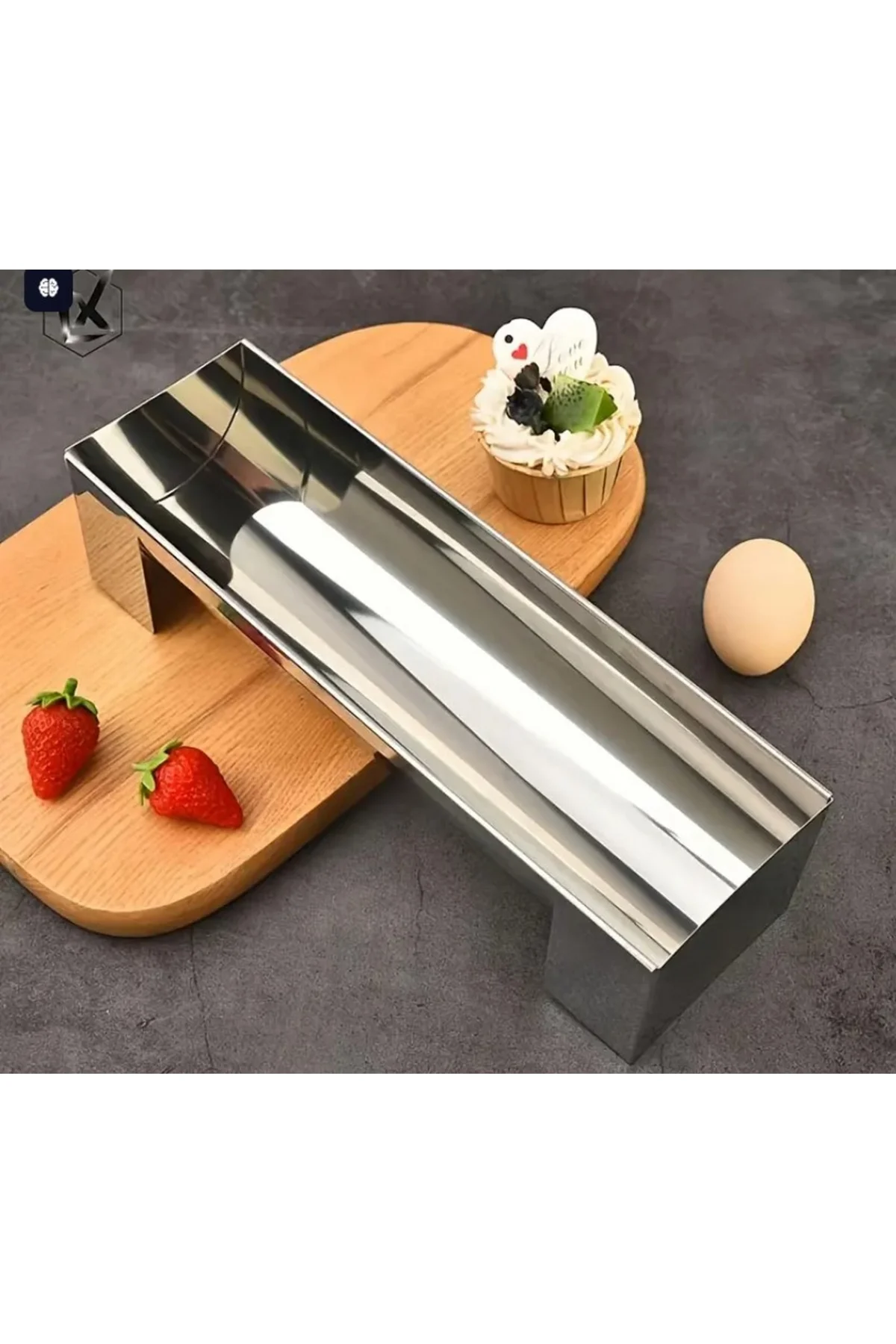 Narkalıp Oval Şeklinde Mozaik,rulo Pasta Ve Ekmek Pişirme Kalıbı 