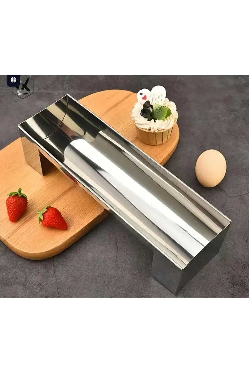 Nar Kalıp Narkalıp Oval Şeklinde Mozaik,Rulo Pasta Ve Ekmek Pişirme Kalıbı