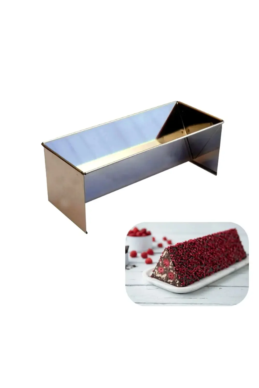 Nar Kalıp Narkalıp Paslanmaz Çelik  Mozaik Pasta Kalıbı Boy 30 Cm