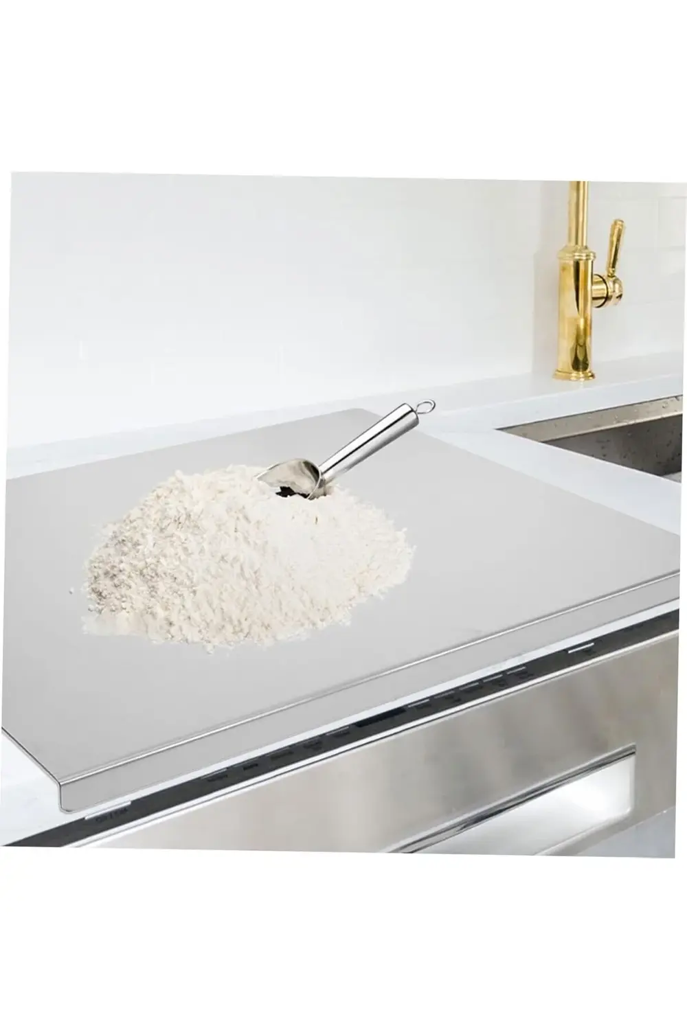 Narkalıp Paslanmaz Çelik Tezgah Koruyucu Doğrama Tahtası  Mutfak