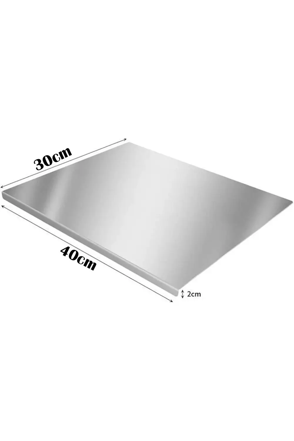 Narkalıp Paslanmaz Çelik Tezgah Koruyucu Doğrama Tahtası  Mutfak