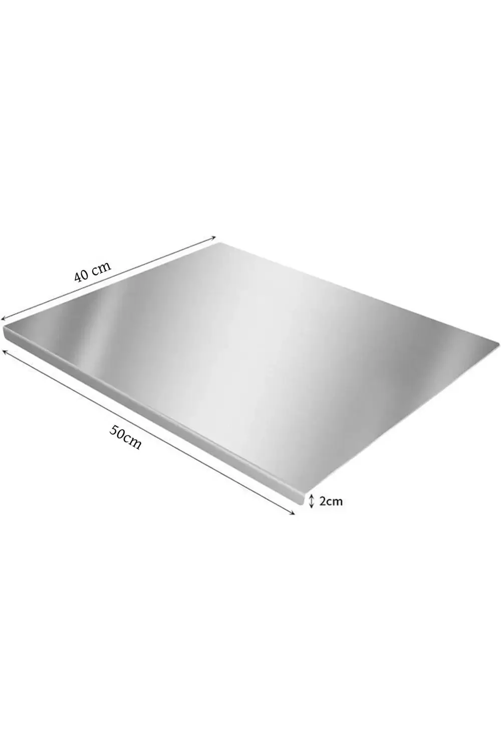 Narkalıp Paslanmaz Çelik Tezgah Koruyucu Doğrama Tahtası Mutfak K