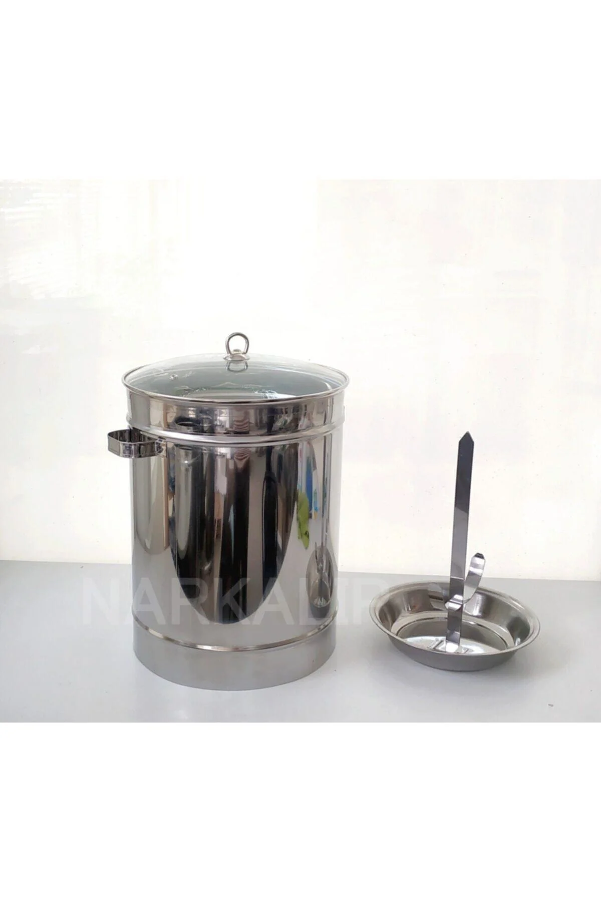 Narkalıp Paslanmaz Krom Çelik Teneke Tavuk Pişirme Aparatı 2 Li T