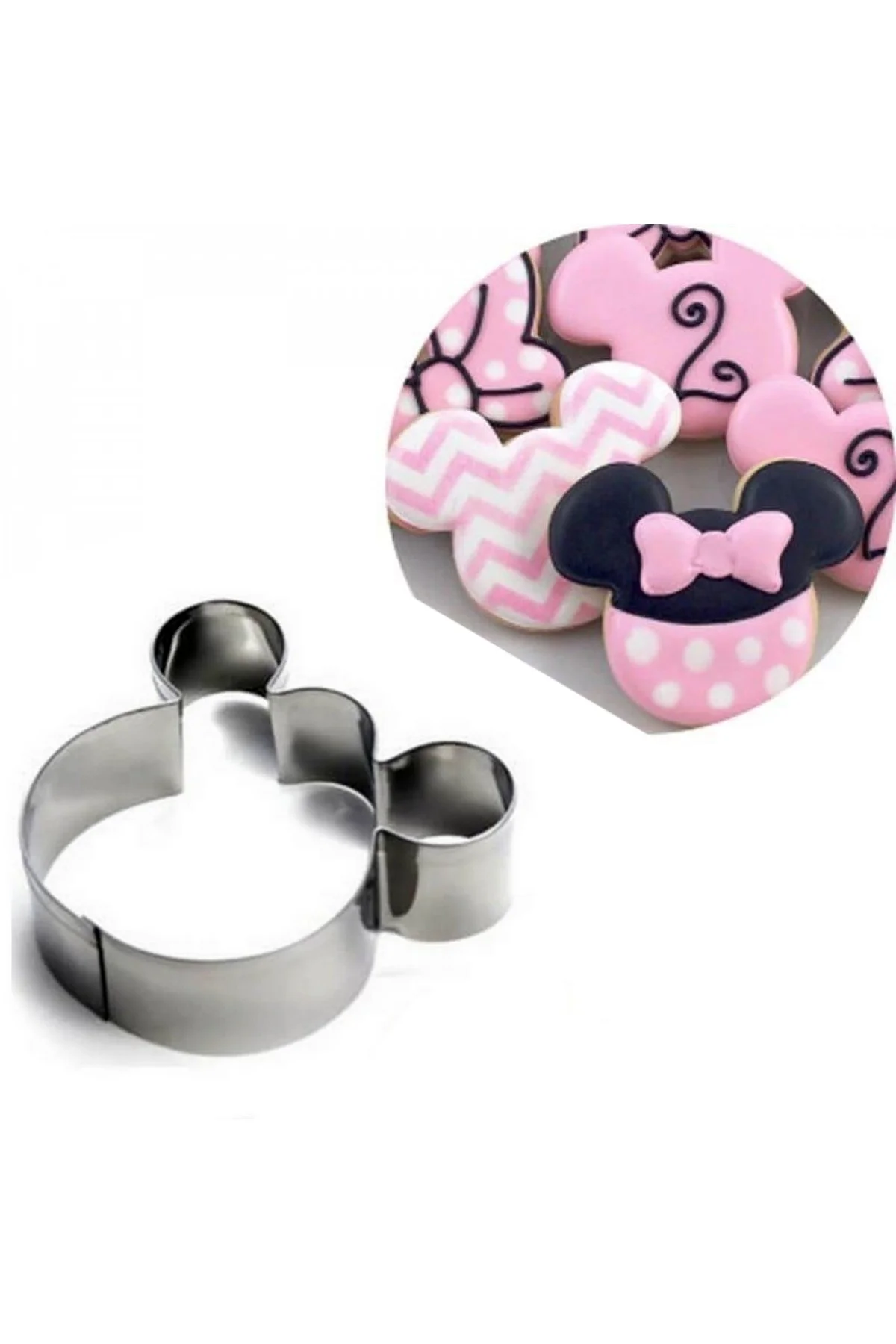 Narkalıp Paslanmaz Kopat Kurabiye Kalıbı Minnie Mouse Ürün Ölçüle