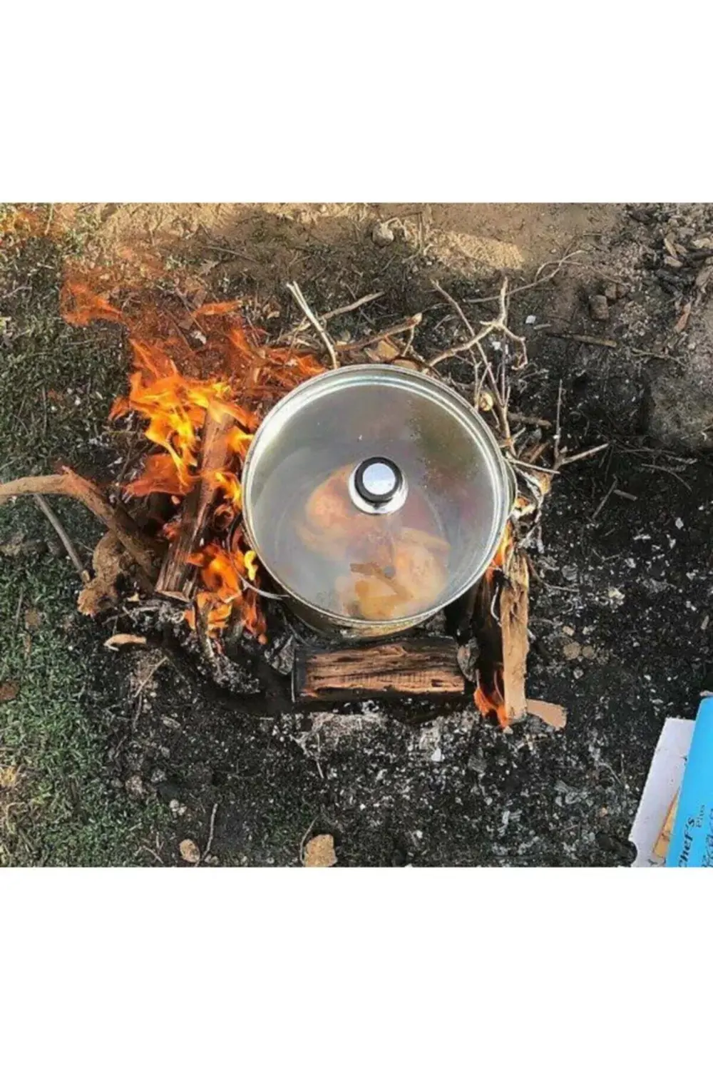 Narkalıp Paslanmaz Krom Çelik Teneke Tavuk Pişirme Aparatı 2 Li T