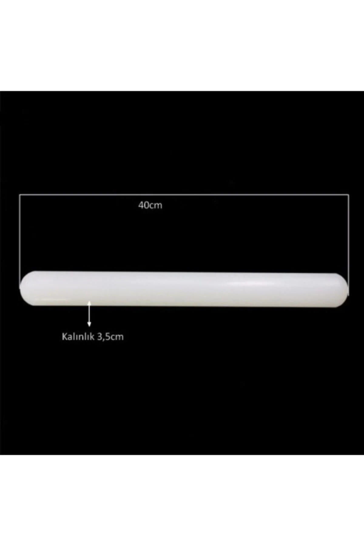 Narkalıp Polietilen Oklava Merdane Boy 40cm Kalınlık 3cm