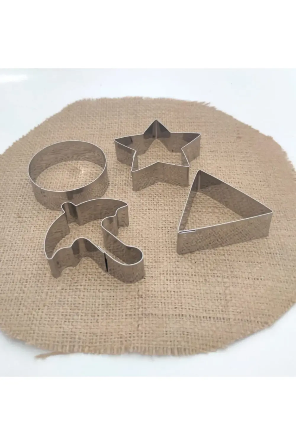 Nar Kalıp Narkalıp Şemsiye, Ücgen, Yuvarkak, Yıldız Kurabiye Kalıbı 4 Lü