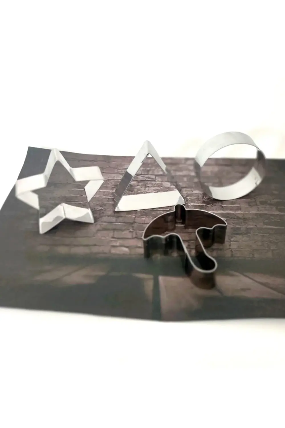 Nar Kalıp Narkalıp Şemsiye, Ücgen, Yuvarkak, Yıldız Kurabiye Kalıbı 4 Lü