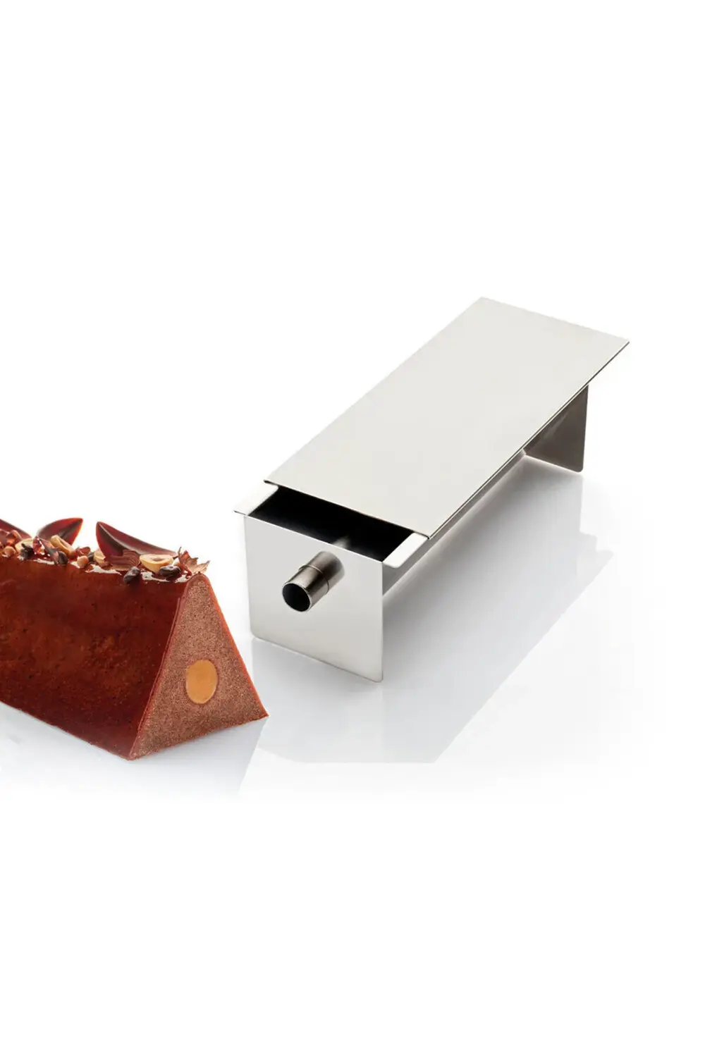 Nar Kalıp Narkalıp Üçgen Modeli  Borulu Travel Kek Kalıbı Boy 25Cm