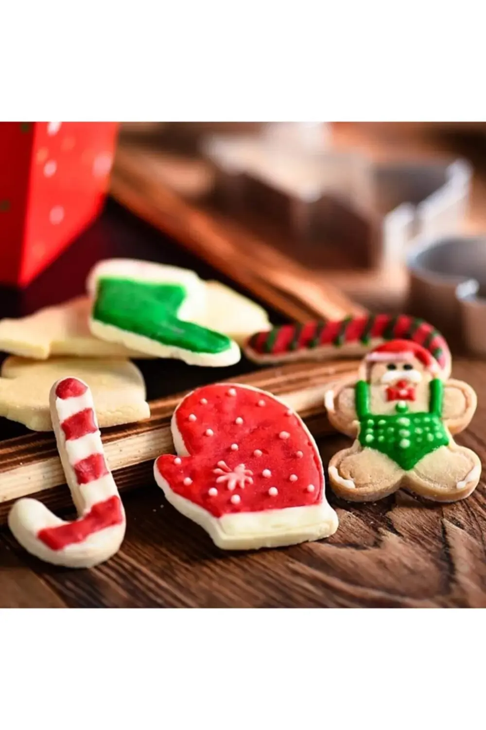 Nar Kalıp Narkalıp Yılbaşı Kurabiye Kalıbı 4 Lü Takım Model-N-01