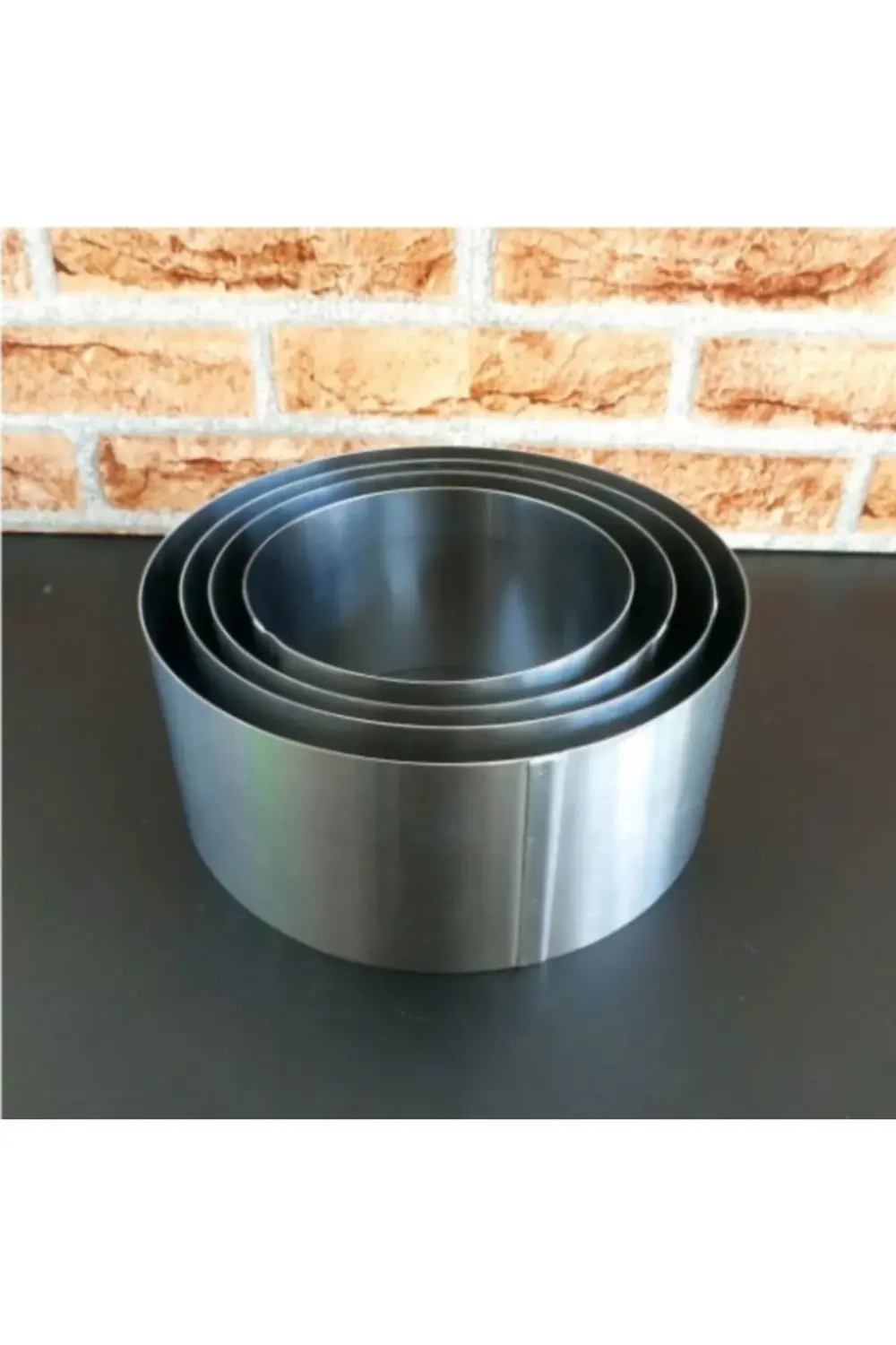 Nar Kalıp Narkalıp Yuvarlak 4 Lü Kek Kalıbı Derinlik 15Cm