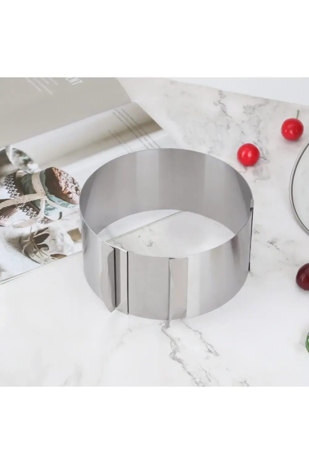 Narkalıp Yuvarlak Ayarlı Kek Kalıbı Ve Pasta Sıvama Palet Bıçağı