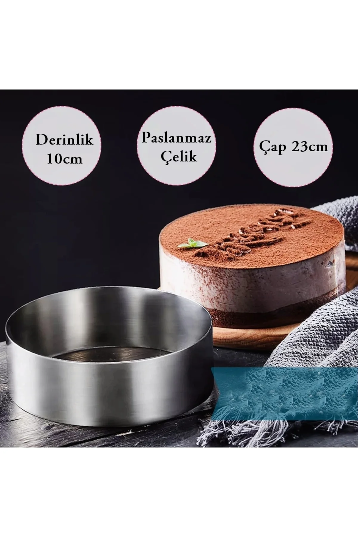 Narkalıp Yuvarlak Kek Kalıbı Çap 20cm Derinlik 10cm Narkalıp Yuvarlak Kek Kalıbı Çap 20cm Derinlik 10cm