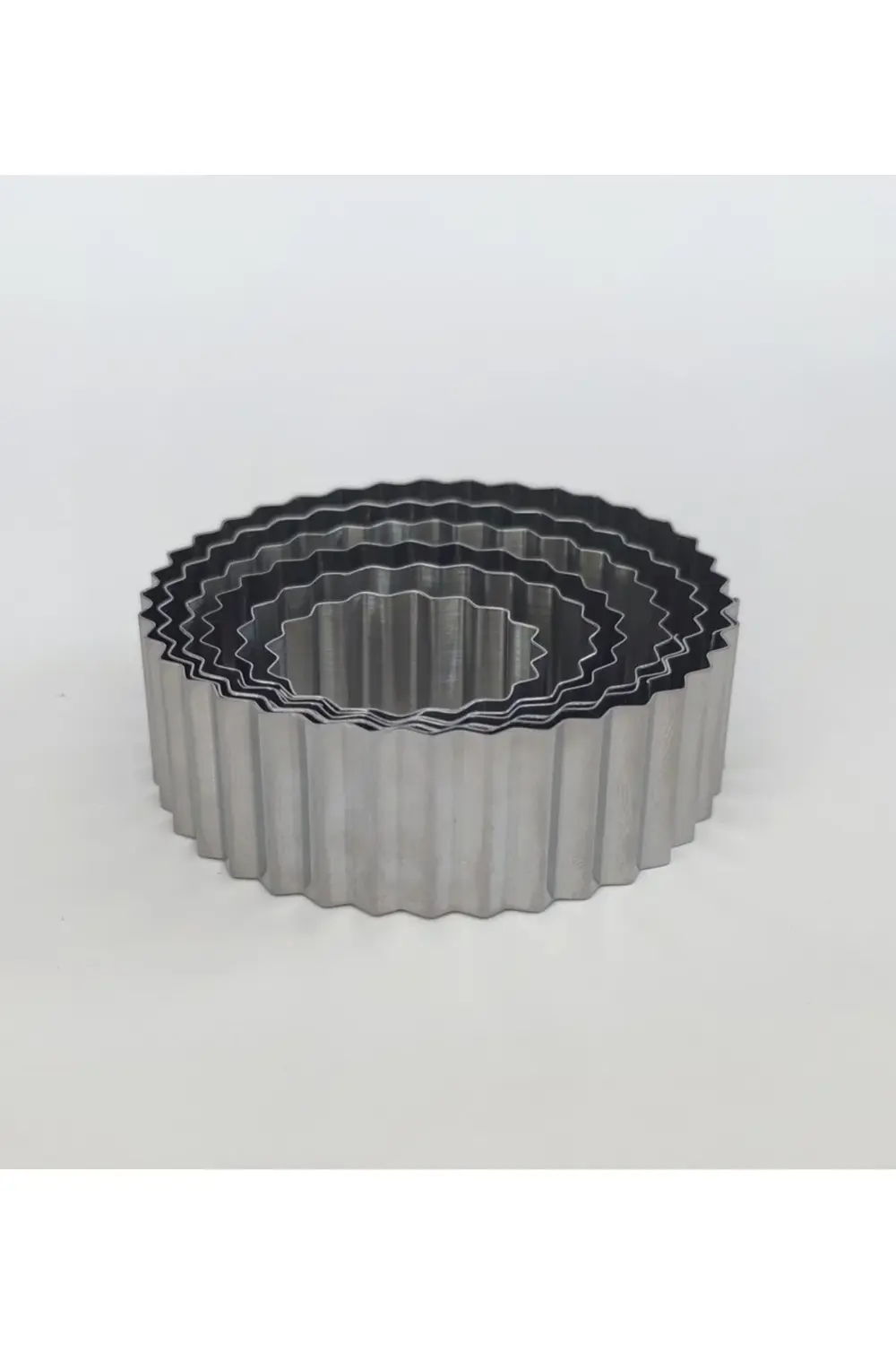 Nar Kalıp Narkalıp Yuvarlak Küçük Tırtıklı Kurabiye Kalıbı 6 Lı