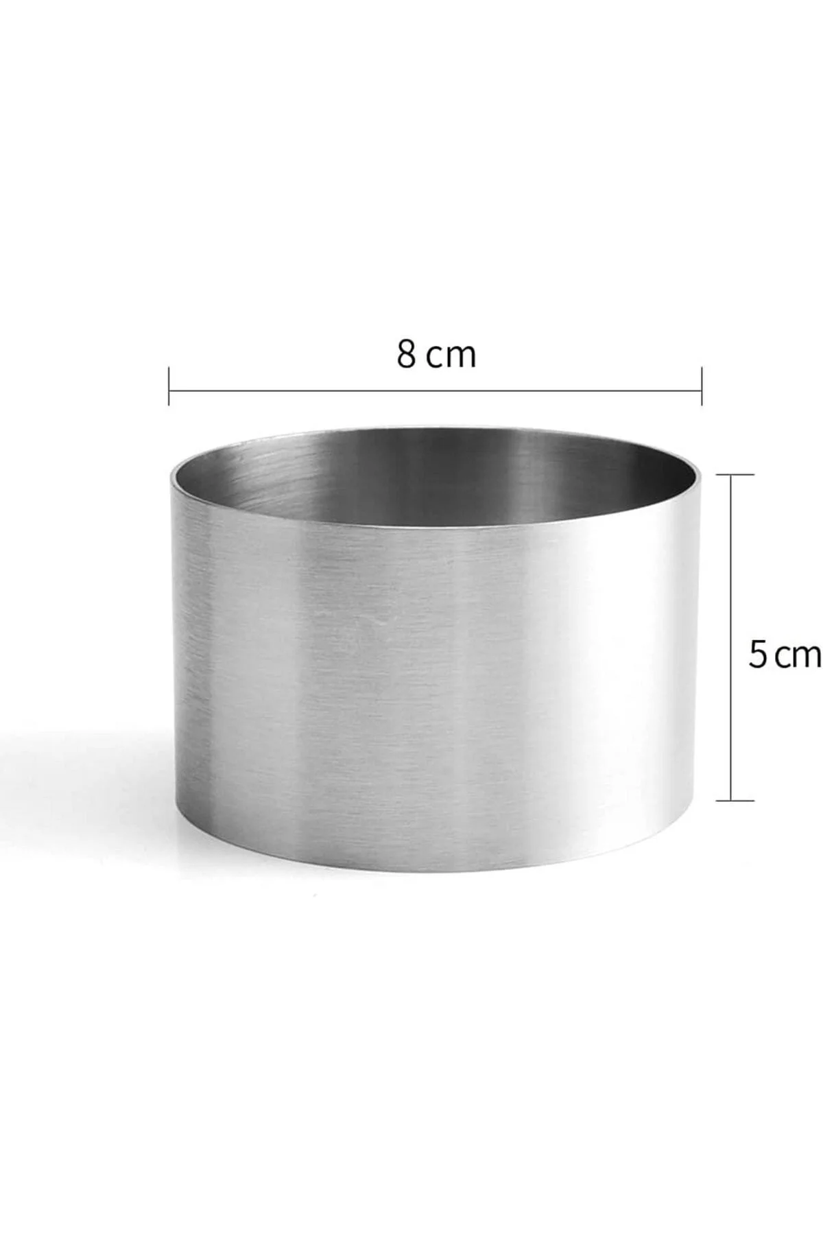 Narkalıp Yuvarlak Parfe Kek Kalıbı Çap 8 cm Derinlik 5cm