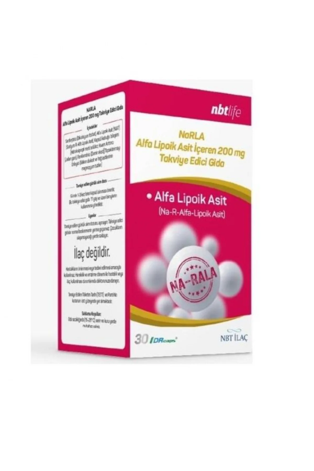 Narla Alfa Lipoik Asit 200 mg 30 Kapsül