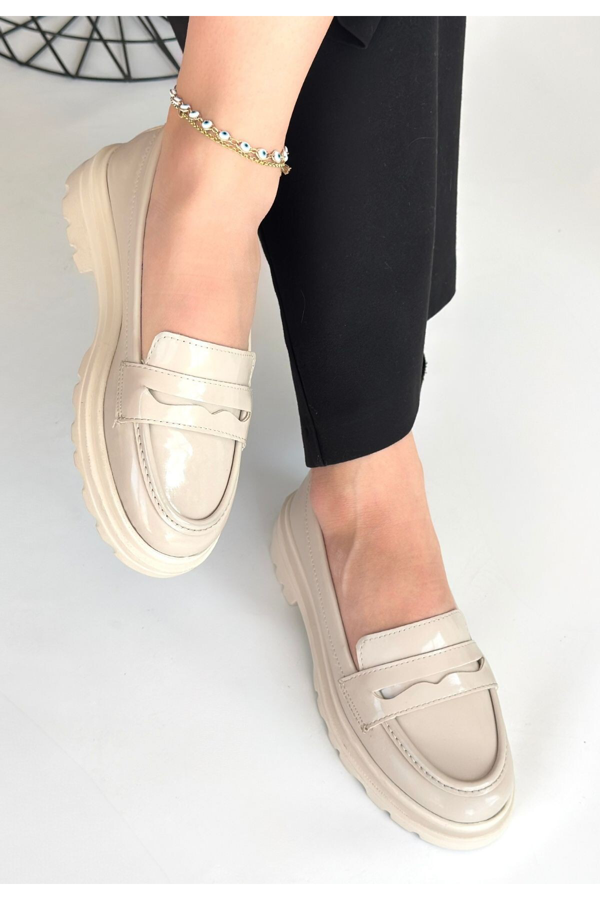 Erbilden Narli Bej Rugan Oxford Ayakkabı