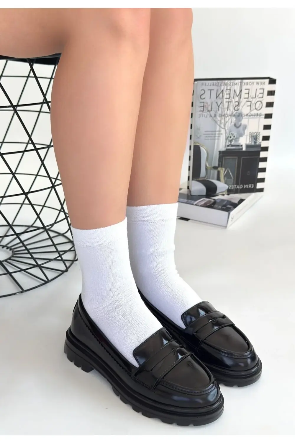 Narli Siyah Rugan Oxford Ayakkabı Narli Siyah Rugan Oxford Ayakkabı