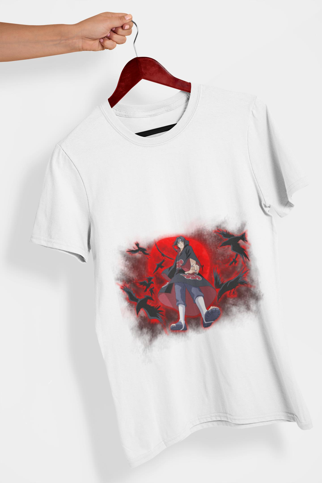 Kostüm Sarayı Naruto Akatsuki Anime Cosplay Baskılı Yetişkin Tişört