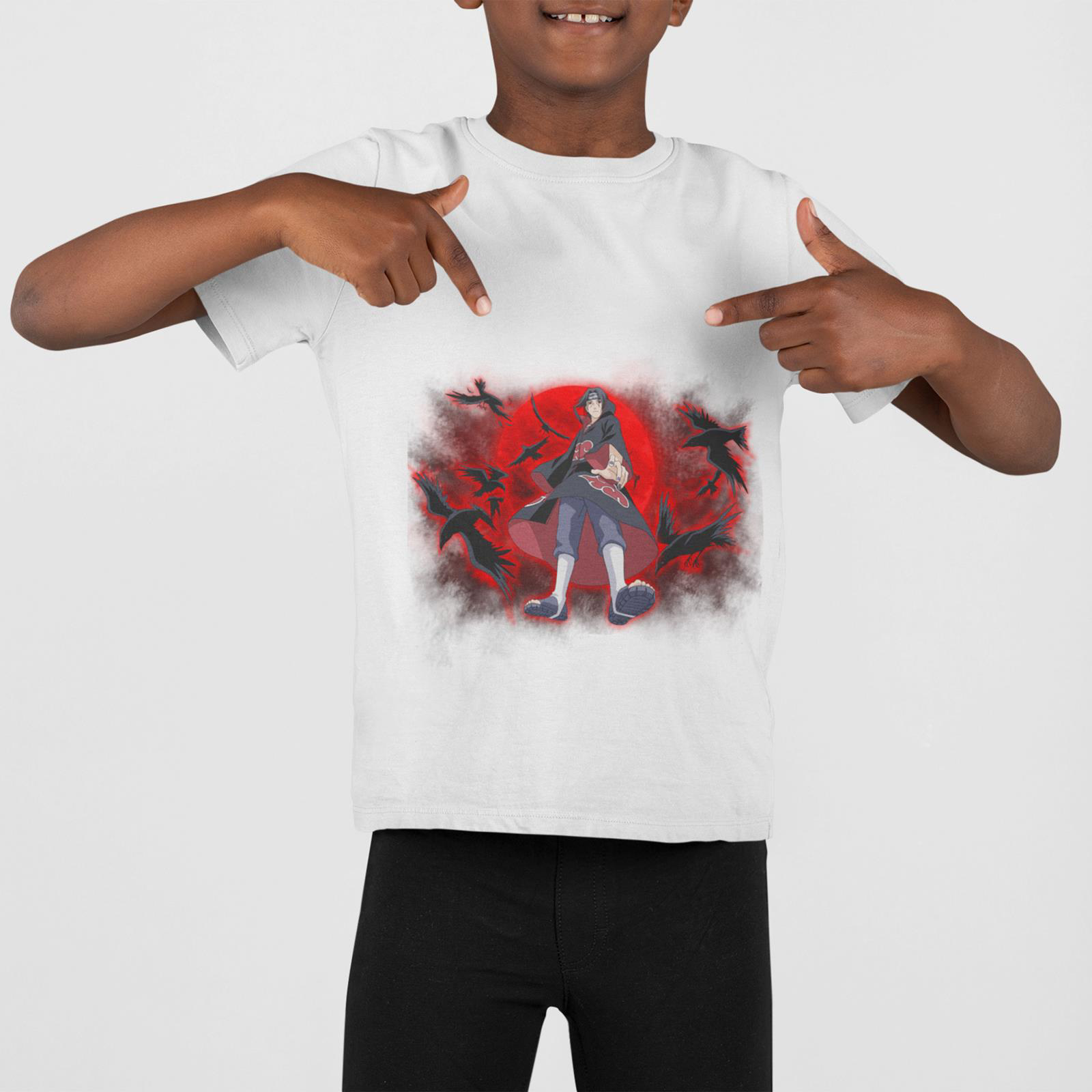 Kostüm Sarayı Naruto Akatsuki Anime Cosplay Baskılı Tişört