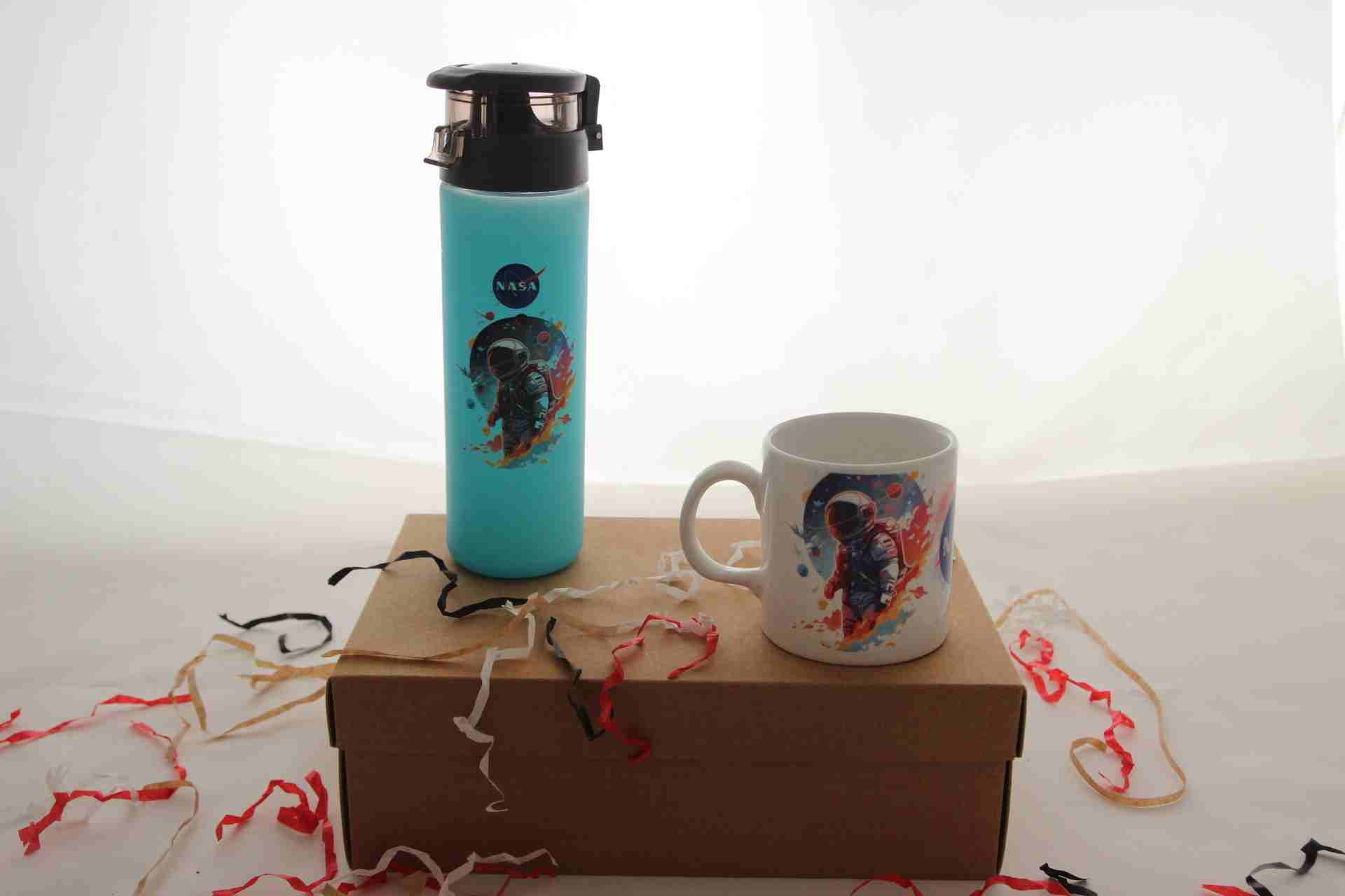 Nasa Baskılı Termos Ve Kupa Bardak Hediye Kutusu