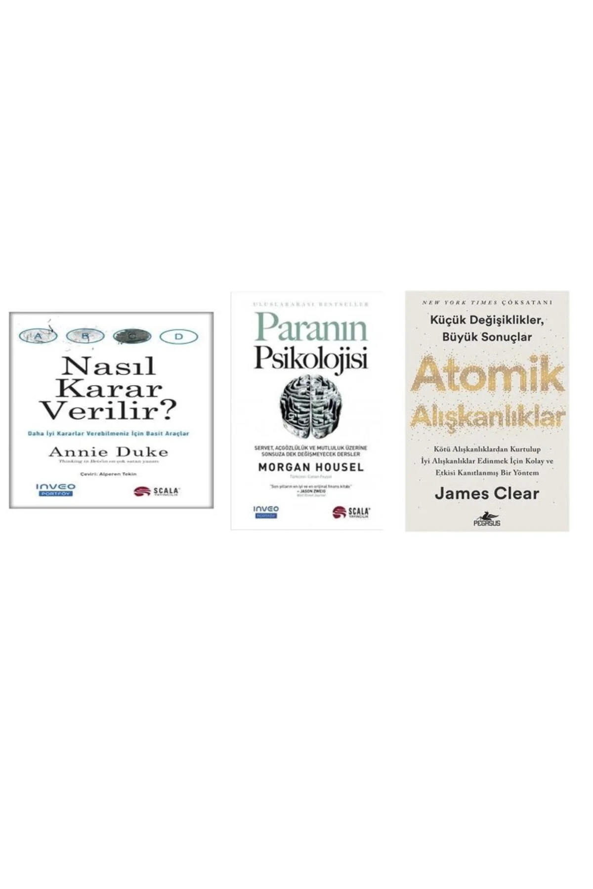 NASIL KARAR VERILIR+PARANIN PSIKOLOJISI+ATOMIK ALISKANLIKLAR=3 SET