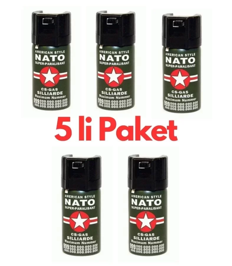 Natoo Bıber Gazı 5 Adet Birden ( Lisinya )