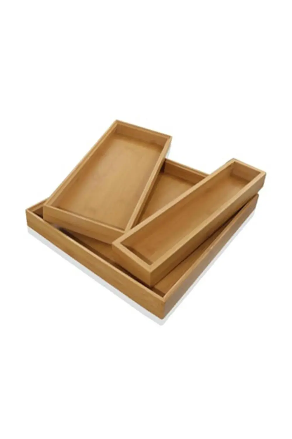 Natura Bambu Organizer Tepsi Kutu 30x26x4 cm