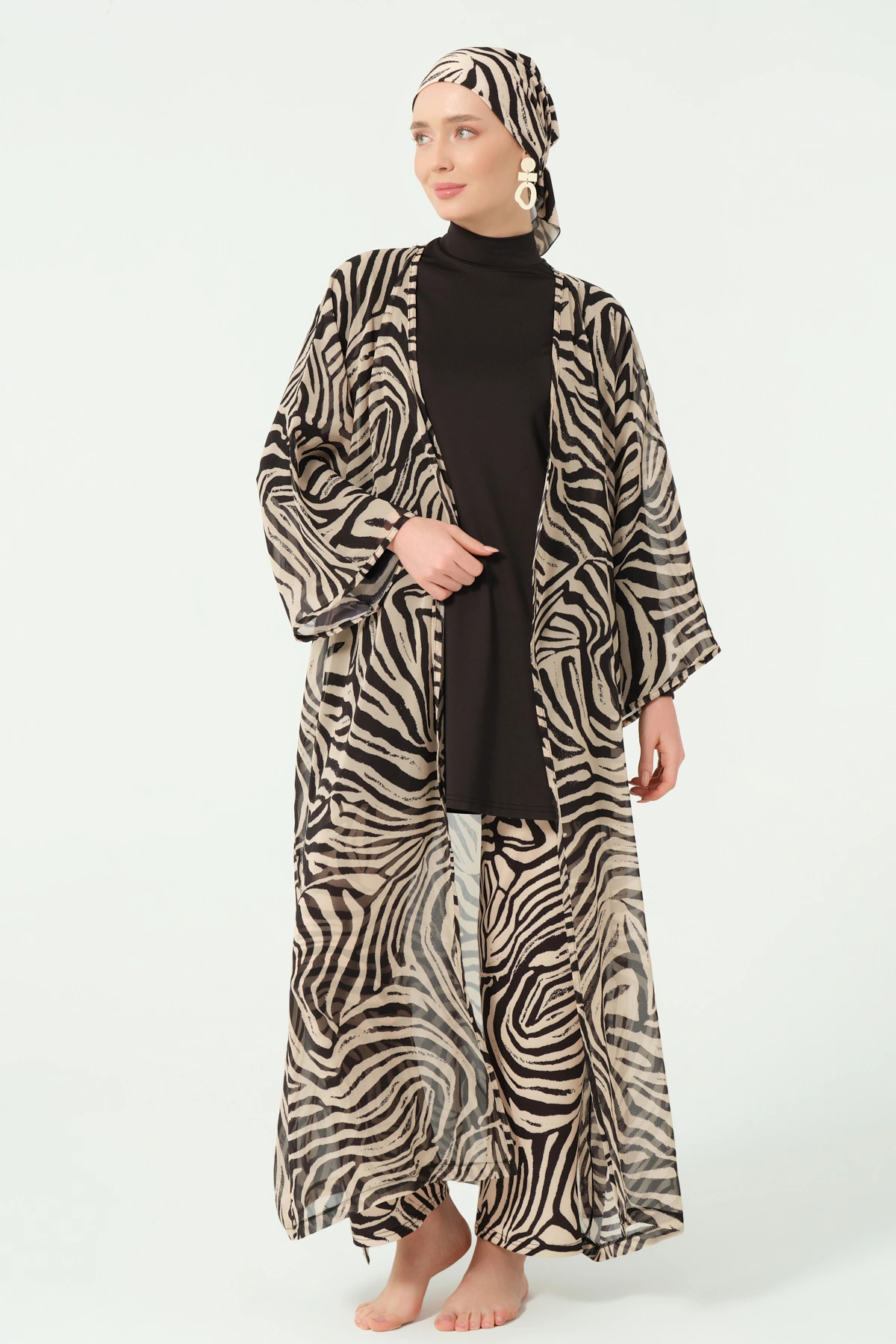 Natura Desenli Tesettür Mayo