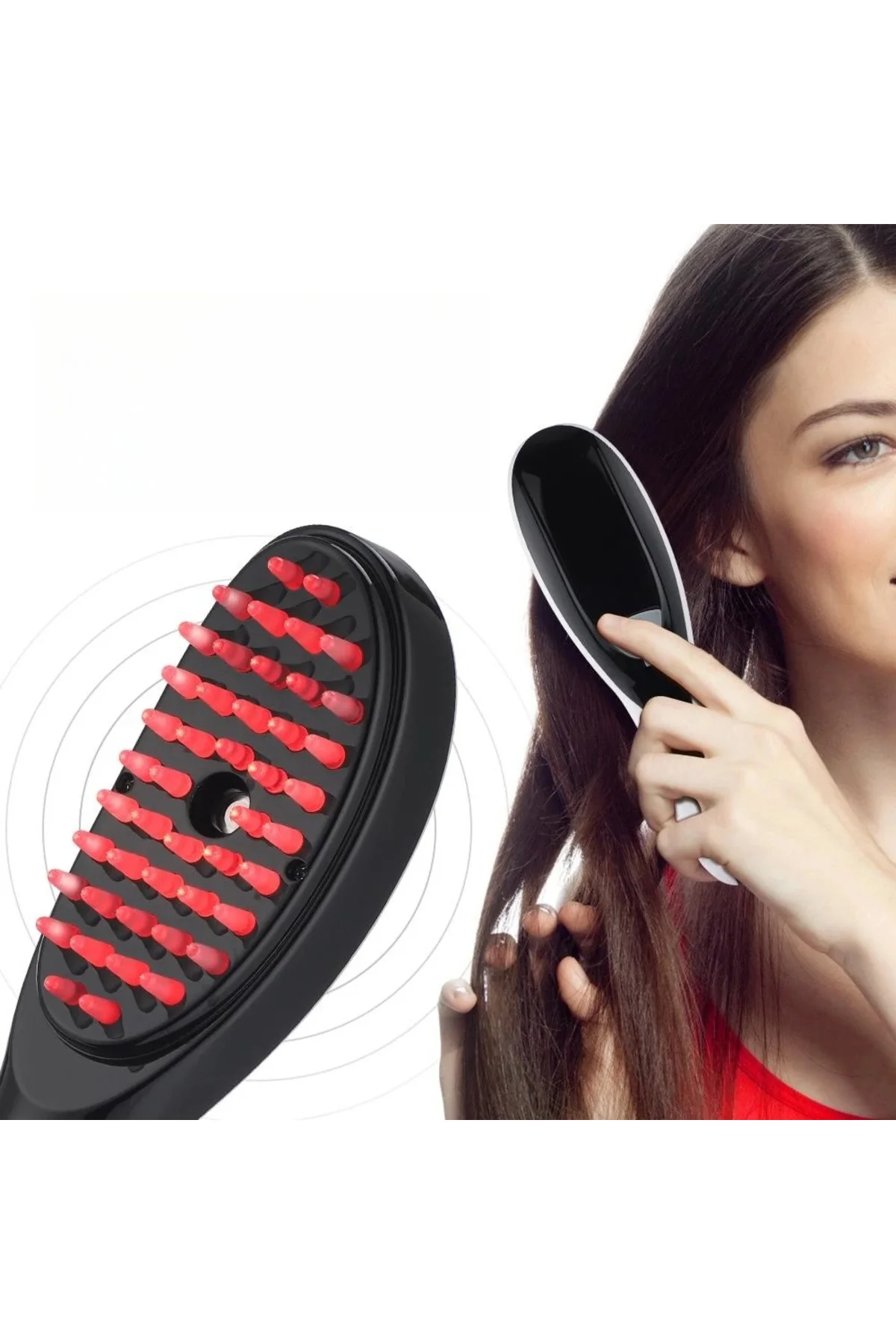 natura love Buhar Destekli, Işık Terapili Saç Masaj Tarağı, Saç T