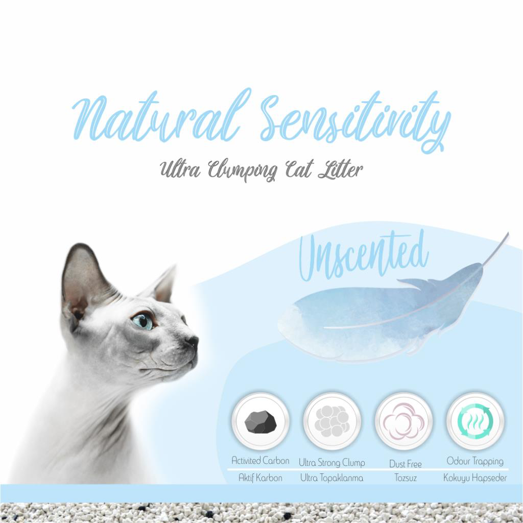 Natura  L Sensitivity Kokusuz Bentonit Kedi Kumu 10 Lt
