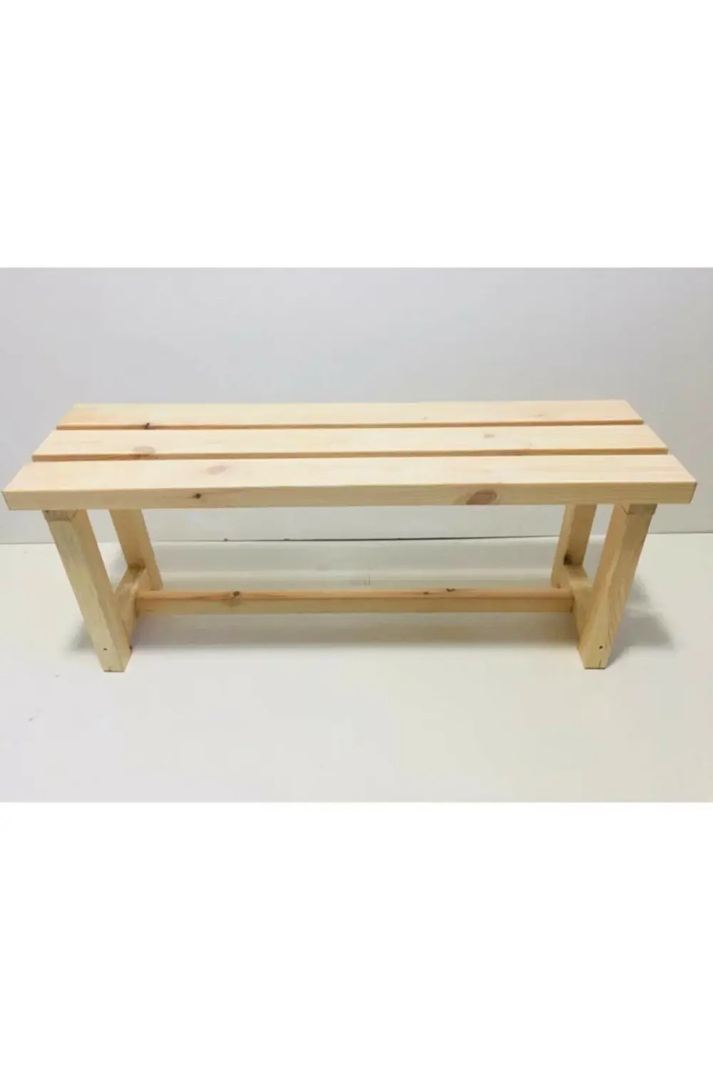 Natural Ahşap Bank Wooden Bench
